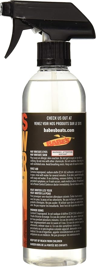 Babe’s Mildew Master – Lifts Marine Grime for Boats – Enzyme & Peroxide Formula – Safe for Carpet, Vinyl & Hard Surfaces