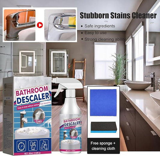 Bathroom Descaler Cleaner, Stubborn Stains Cleaner, Multipurpose Bathroom Foam Cleaner, Bathroom Descaler Cleaner Spray, Limescale Cleaner, All-Purpose Bathroom Descaler Foam Spray (2)