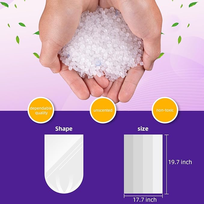 Small Trash Bags 4 Gallon Garbage Bags Bathroom Kitchen Office Clear Waste Basket Liners for Cat Litter, Paper Shredder Bags, 10L, 105 Count