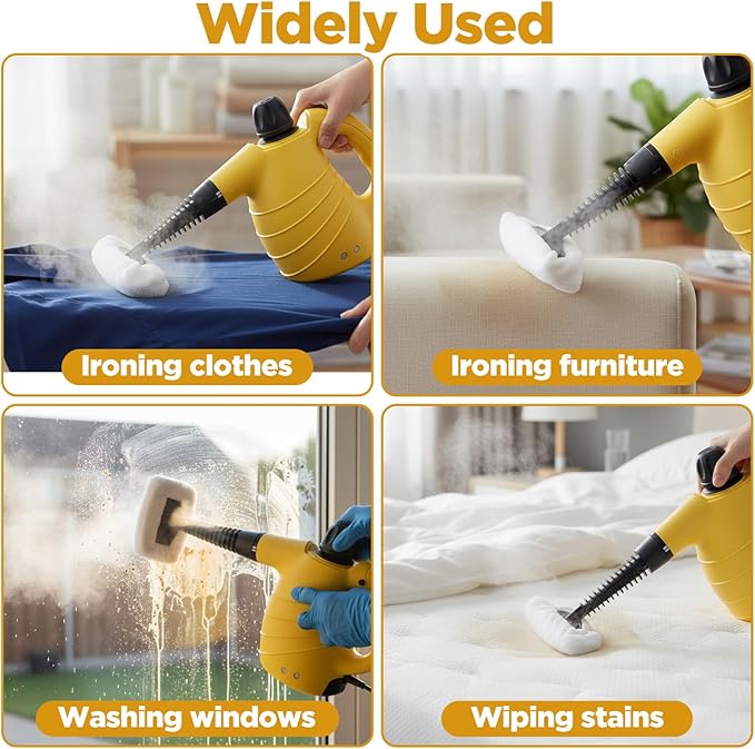 8 Pcs Steam Cleaner Pads Replacement, Reusable Microfiber Cloth Steam Mop Pads Compatible with Most Handheld & Floor Steams Cleaners for Home Cleaning