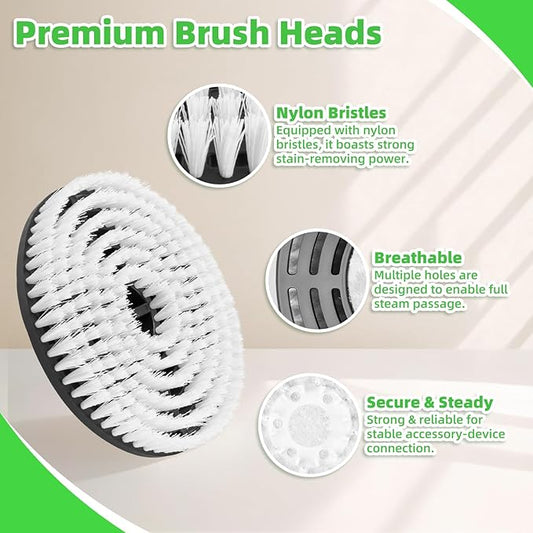 4 PACK Upgraded Steam Mop Replacement Pads for Shark Steam and Scrub Mop S8201 S8001 S8002 S7201 S7001 Series, Short Bristle Cleaning Brushes and Soft Scrub Pads for Deep Clean Home Hard Floors