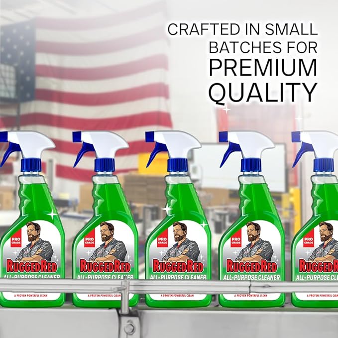 Industrial-Strength All-Purpose Cleaner – Heavy-Duty Multi-Surface Spray for Kitchen & Home, Made in USA, Citrus Scent, 32oz (3-Pack)