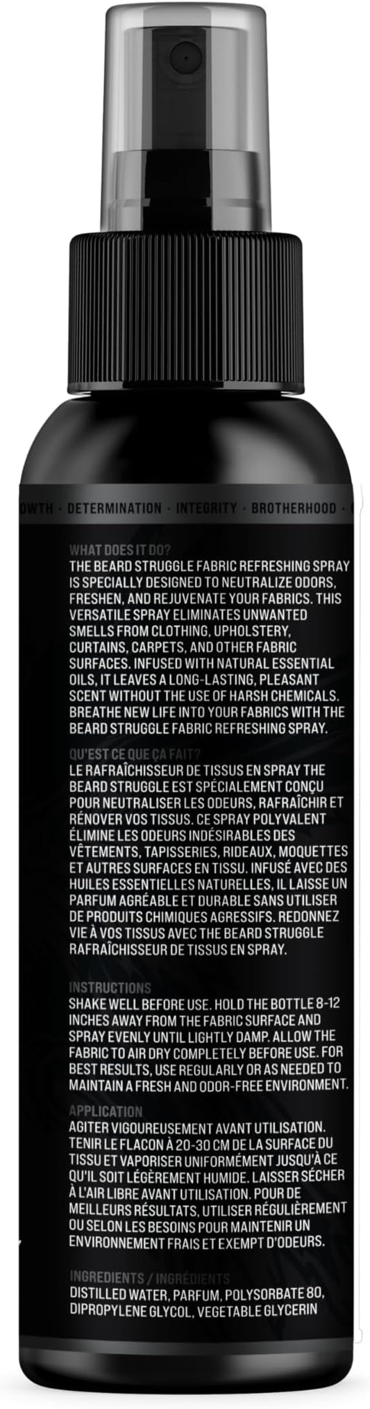 Fabric Freshener Spray by The Beard Struggle - Linen Spray Freshener for Cloths, Bed & Room Air Freshener - Odor Eliminator with Luxury Fragrance - Surtr's Fury, Black Collection (120ml)