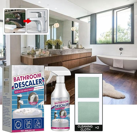 Heavy Duty Bathroom Scrubbing Solution, Bathroom Descaler Foam Cleaner Spray, Descaler Spray for Bathtub,Glass,Faucet,Toilet (1Pcs)