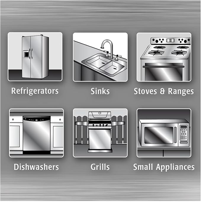 Quick Shine Stainless Steel Cleaner & Polish Spray, 17 oz (Pack of 3) with Microfiber Cloth – Streak-Free Shine for Kitchen & Home Appliances