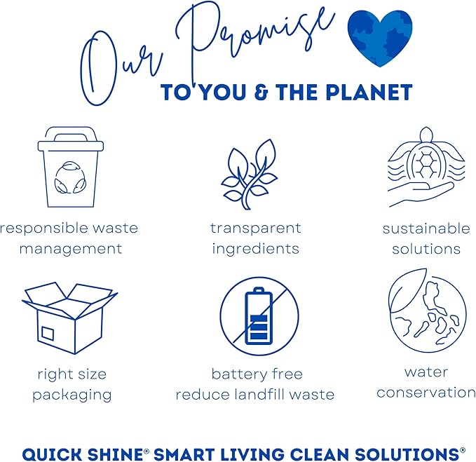 Quick Shine Hardwood Floor Clean + Polish Mop Kit w/ 3 Reusable Pads & 1-16 oz. Floor Luster w/Plant-Derived Carnauba | Use Wet + Dry | Safer Choice pH Neutral Ready to Use Formula