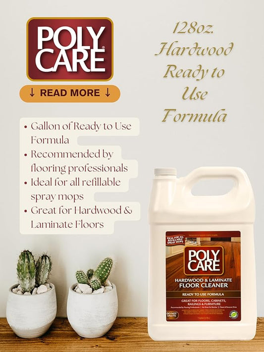 Hardwood Floor Cleaner Refill - 128 fl oz - Fresh- Refill for Spray Mops and Spray Bottles - Residue-Free Floor Cleaning Solution for Wood or Laminate Floors