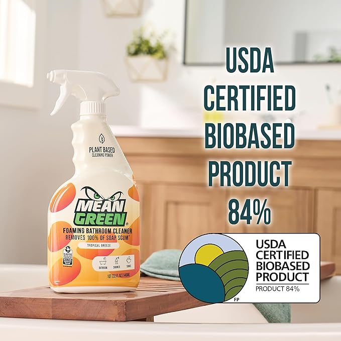 Mean Green Non-Concentrated Ready-to-Use Bathroom Cleaner, Tropical Breeze, 32 Ounce