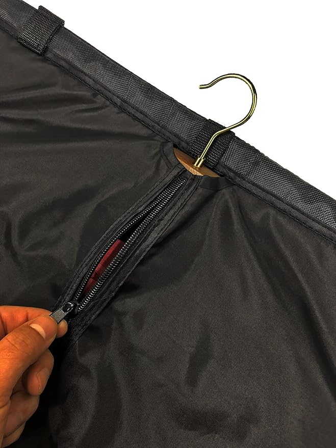 Dual-Sided Over the Door Vertical Steamboard Press Pad for Handheld Steamer, with Hanging Garment Bag for Closet Storage(double side)