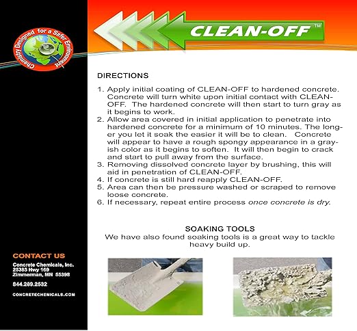 CLEAN-OFF Liquid Concrete Remover 5 Gallon