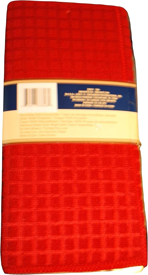 Home Collection Red Dish Drying Mat - 12" x 18"