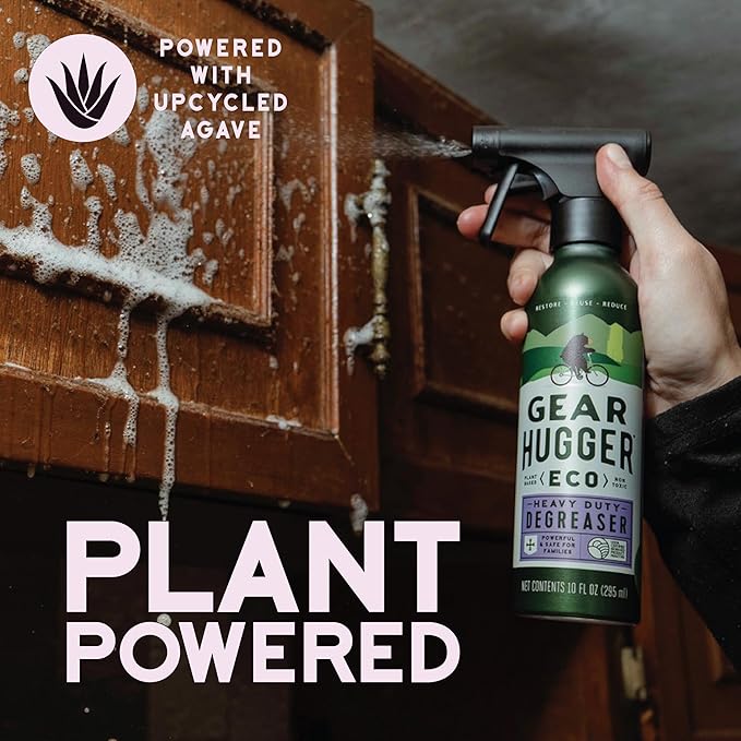 Gear Hugger Degreaser - Eco-Friendly (10 oz, Pack of 2), Degreaser Cleaner Spray - Oven Cleaner, Grill Cleaner & Brake Cleaner, Dissolves Grease & Grime - Plant-Based, No Petroleum, Non-Toxic, No PTFE