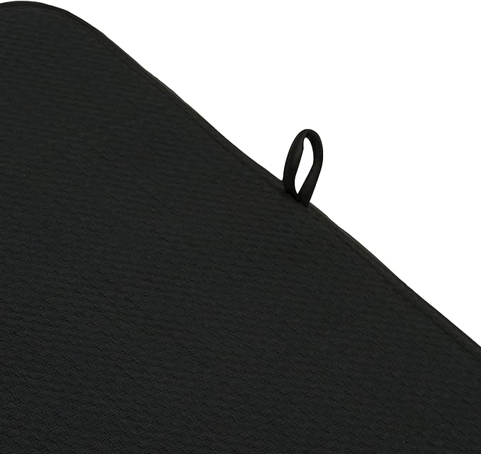 Norpro 18 by 16-Inch Microfiber Dish Drying Mat, Black