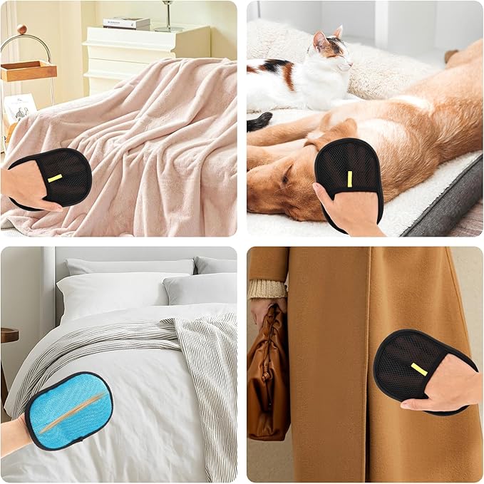 Pet Hair Removal Glove, Easy to Use, Electrostatic Pet Hair Remover, Reusable