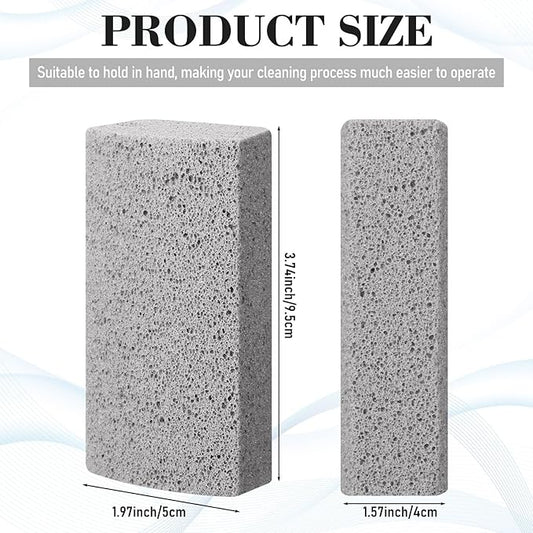 Loopeer 2 Pcs Pet Hair Remover Pumice Stone for Dog Cat Hair Removal Cleaning Pet Fur Stone 6 Inch Dog Fur Cleaning Tool for Car Interior Bedding Carpet Couch Furniture(3.74 x 2 x 1.6 in)