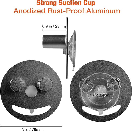 Smiley face sponge holder, kitchen Sink Caddy Organizer with Suction cup,Made of rust-proof aluminum that never rusts for Mommy & Daddy Sponges Black (1-Pack)