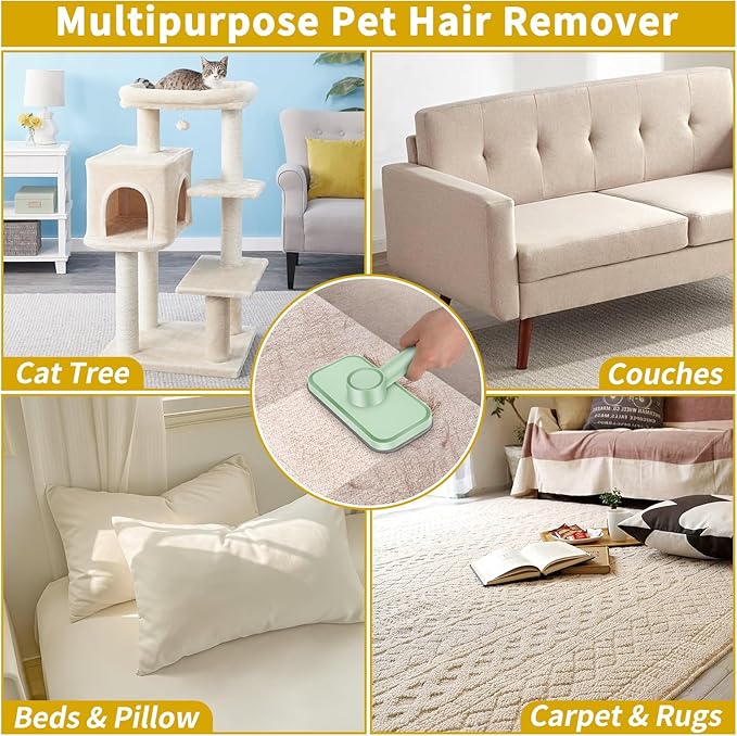 Pet Hair Remover – Reusable Lint Remover for Dog and Cat Hair Electrostatic Lint Brush Magic Pet Hair Removal Tool for Clothes, Couch, Carpet, Car, Rugs, Bedding, Fabric Furniture