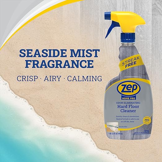 Zep Home Pro Odor Eliminating Hard Floor Cleaner 32oz (Pack of 1) R61206 - Remove dirt, odors, and grime from hardfloors with our quick-drying and streak-free formula