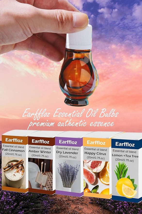 Plug-in Air Freshener Lavender Essential Oil and Wall Plug Diffuser Starter Kit Non-Toxic Relax Room Scent for Home Office Smell Good 30 Days (Polarized Warmer + Oil 20ml)