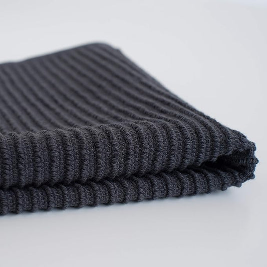 Now Designs Ripple Kitchen Dishcloth, Set of 4, Black