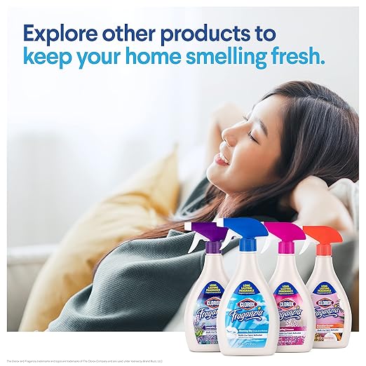 Clorox Fraganzia Refresher Spray 22oz Morning Sky | Multi-Use Fabric Refresher Spray in Morning Sky Scent | 22 Ounce Fabric Spray, Room Freshening Spray (Pack of 2)