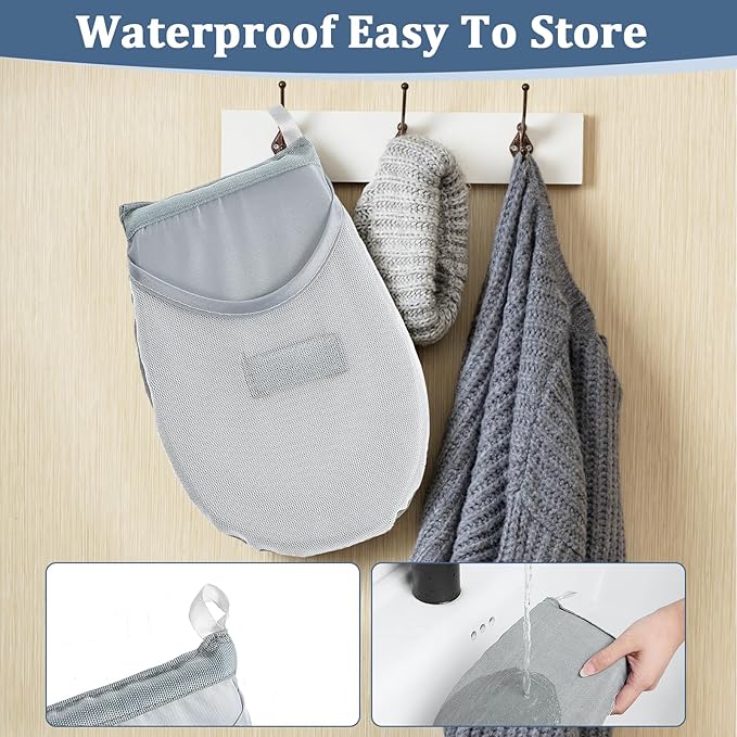 Steamer mitt Glove, Garment Steamer Ironing Glove with Finger Loop Anti Steam Gloves Board Heat Resistant Ironing Mitt for Handheld Garment Accessories for Clothes(Style B)
