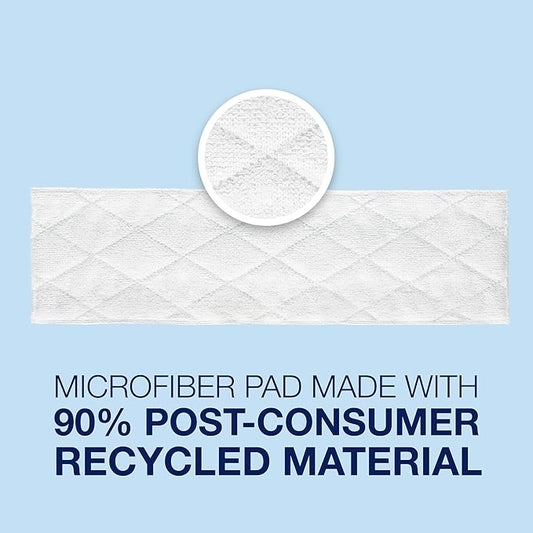 Bona Multi-Surface Floor Cleaning Pads - 18 Refills - Heavy-Duty, Disposable, Microfiber Pads for Easy Floor Cleaning