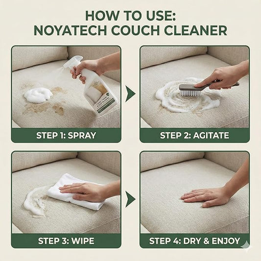 Travel size Couch Cleaner and Stain Remover. For sofas, car upholstery, carpets, rugs, mattresses, dining chairs, all Fabrics. Safe, for kids and pets.