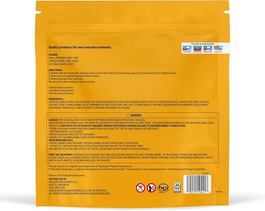 Amazon Basics Laundry Detergent Pacs, Original Scent, Powerful Triple Action, 81 Count