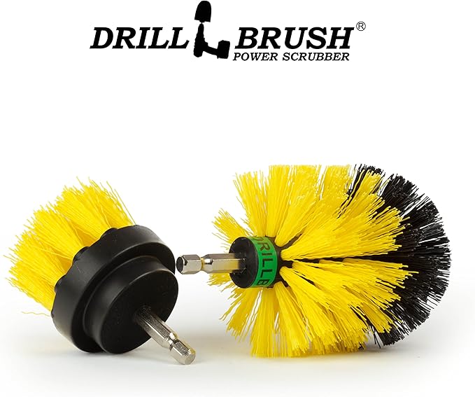 Bathroom Accessories Essentials - Cleaning Supplies - Scrub Brush - Shower Cleaner Brush - Shower Door Scrubber - Bathtub Cleaning Kit - Bath Mat Brush - Bathroom Tile Brush - Grout Cleaning Scrubber