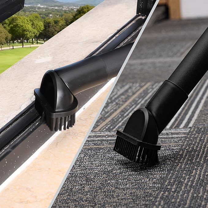 Shop-Vac 1-1/4’’ Swivel Brush, 2 Pack - Perfect for Flexible Cleaning of Car Interiors, Carpets, and Sofas