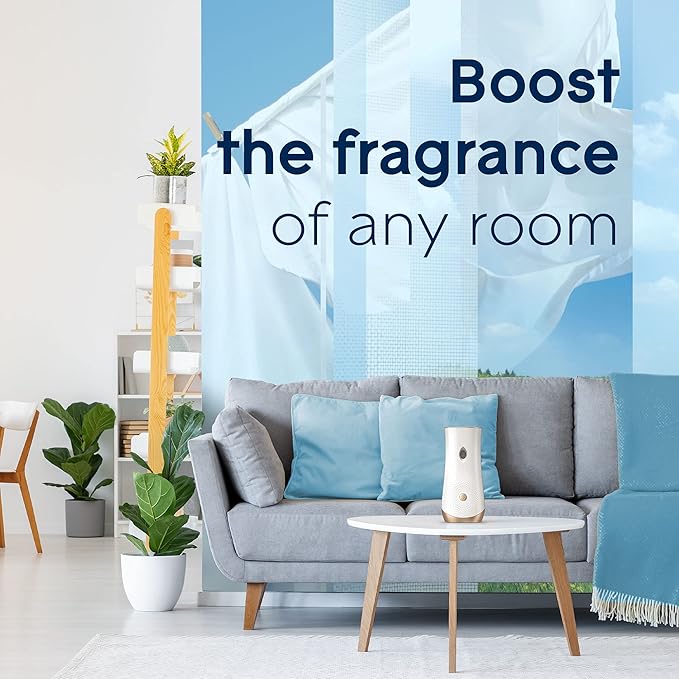 Glade Automatic Spray Air Freshener Refill, Scented Air Freshener for Home and Bathroom, Clean Linen, 6.2 Oz, 3 Count