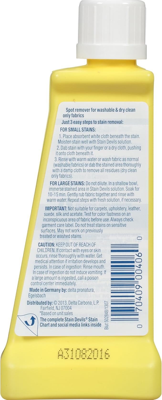 Carbona Blood, Dairy & Ice Cream Laundry Stain Remover, No. 4, Safe On Skin, 1.7 Fluid Ounces (Pack of 6)