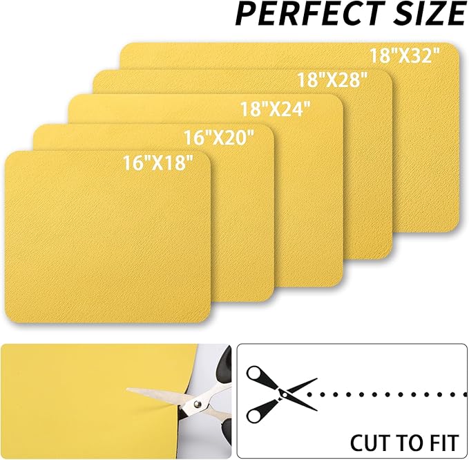 HotLive Dish Drying Mat for Kitchen Counter, Heat Resistant Drainer Mats with Non-slip Rubber Backed, Hide Stain Kitchen Super Absorbent Draining Mat, Easy to Clean Dish Rack Pad, Yellow 16"x20"
