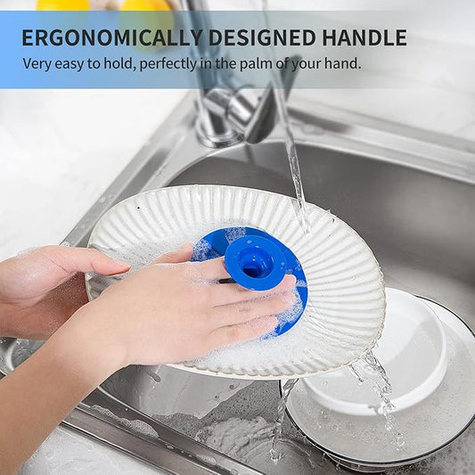 Silicone Sponge, BEAUTAIL Non-Scratch Scrub Sponges for Washing Dishes, Kitchen Fruit Vegetable Cleaning Brush, Long Lasting and Reusable Dishwashing Scrubber, Suction Up Hang Designed, 1 Pack, Blue