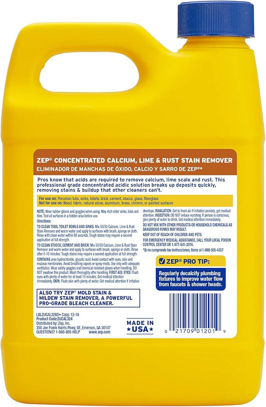 Enforcer ZUCAL32 32-Ounce Zep Calcium Lime and Rust Remover