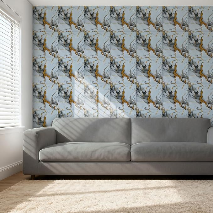 30 Sheets Peel and Stick Wall Panels, Self-Adhesive PVC Wall Panels for Kitchen Backsplash, Bathroom, Decoration, 11.8"x11.8" (Not Real Tiles)