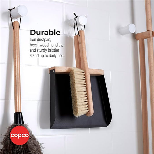 Copco Hand Cleaning Brush with Pan, Beechwood