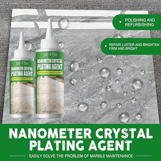 Marble Nano Crystal-Plating Agent, Stone Crystal Plating Agent, Nano Crystal Plating Agent for Kitchen, Marble&Granite&Quartz Countertop Cleaner and Polish (1PC)