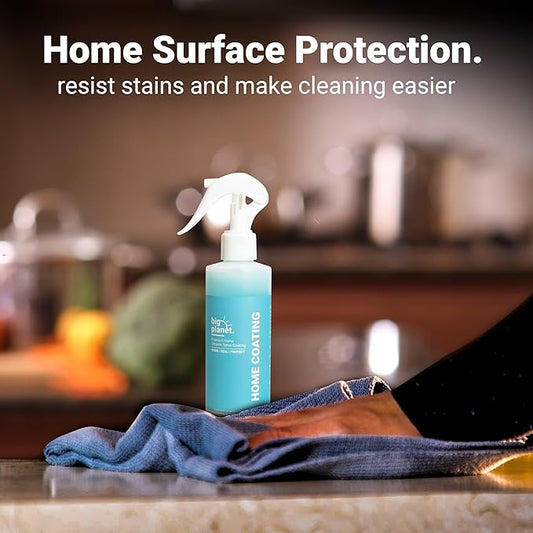 Big Planet Home Ceramic Spray Coating Kit - Seals, Shines & Protects Against Stains - For Stainless Steel, Kitchen & Bath, Appliances, Countertops, Glass, Sinks, Tile