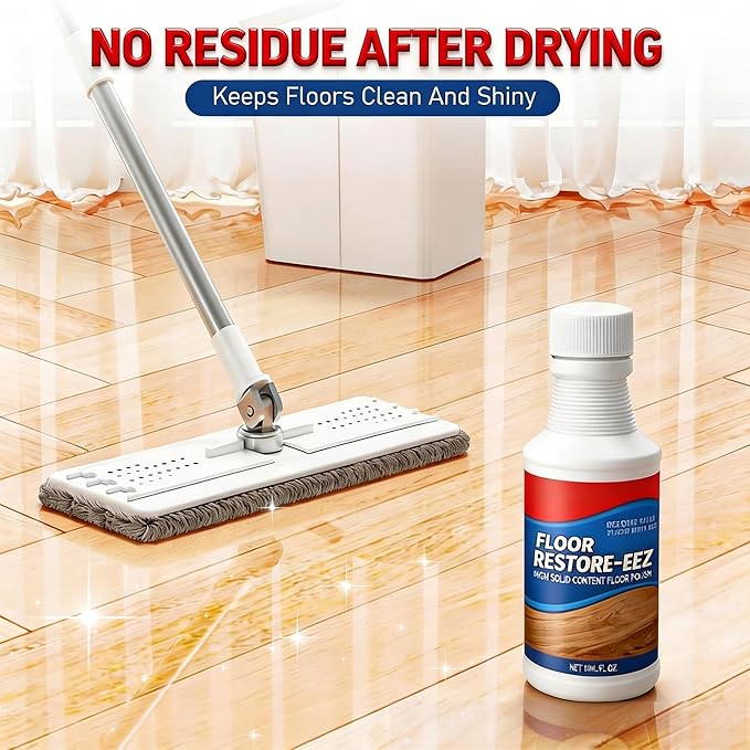 Floor Restore Cleaner, High Solid Content Floor Polish for Shine Renewal & Protective Layer, Floor Restoreeezs Helps Conceal Small Scratches, Quick-Drying Protective Finish for Tile,Shine(3 PACK)