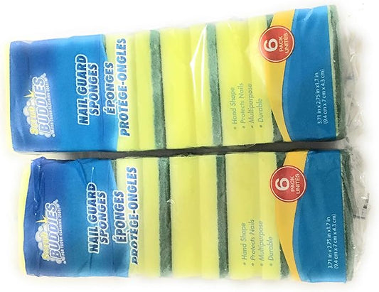 Scrub Sponge Pack Durable and Multipurpose Cleaning Sponges Great for Kitchen Dishes