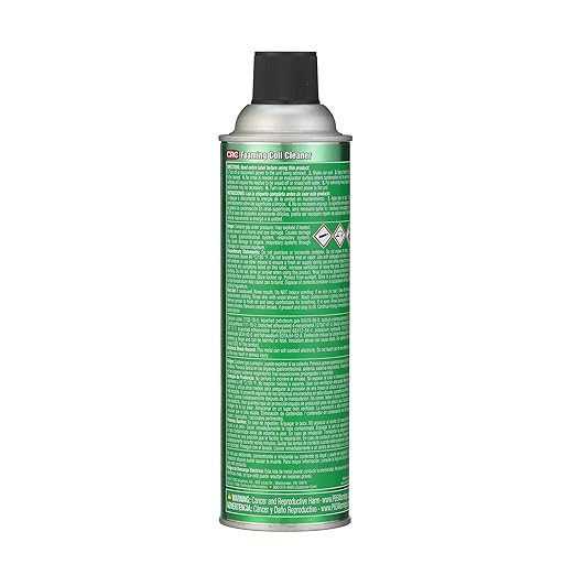 CRC Foaming Coil Cleaner, 18 Wt Oz, Water-Based, Heavy-Duty Cleaner For Air Conditioning And Refrigeration Condensers, Aerosol Spray