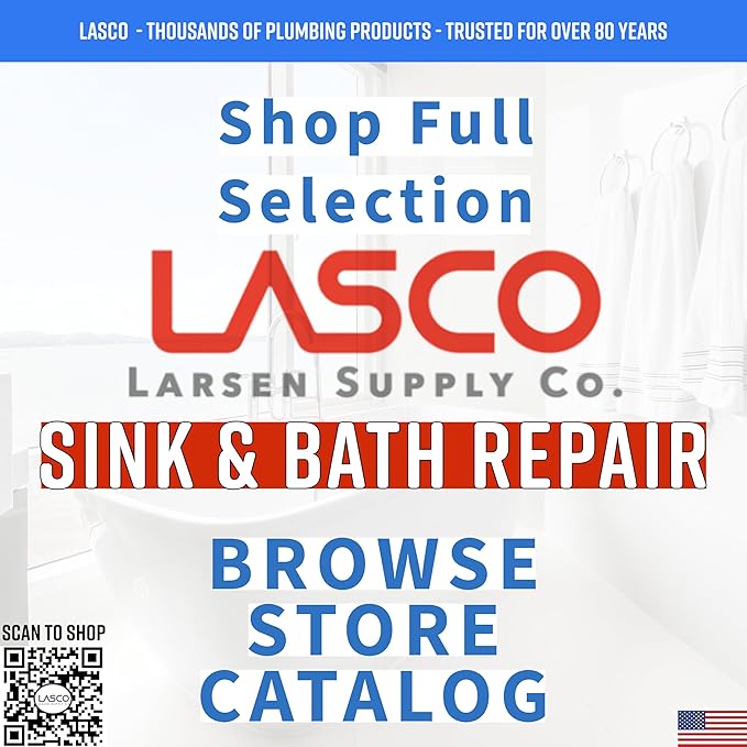 LASCO 02-4021 White Plastic Disposal Sink Strainer Fits Most