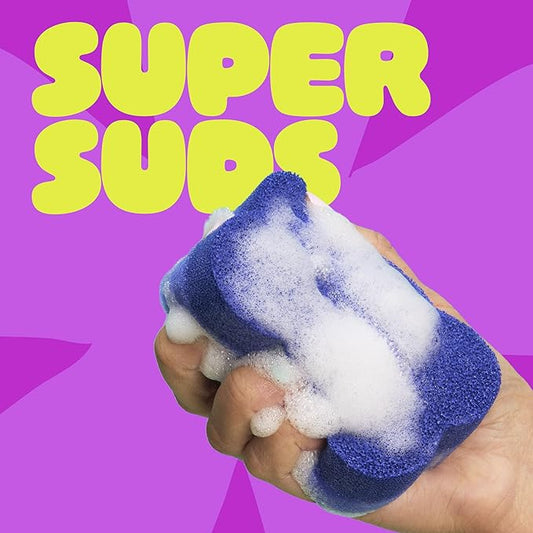 Brite by Scotch-Brite 2-Sided Scrub & Wipe, Scrubbing Kitchen and Dish Sponge, Midnight Mode, 6 Scrub Sponges