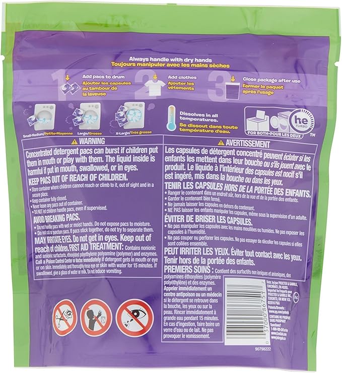 Gain Flings Laundry Detergent Pods - Moonlight Breeze - 16 Count Pods Per Package - Pack of 2 Packages