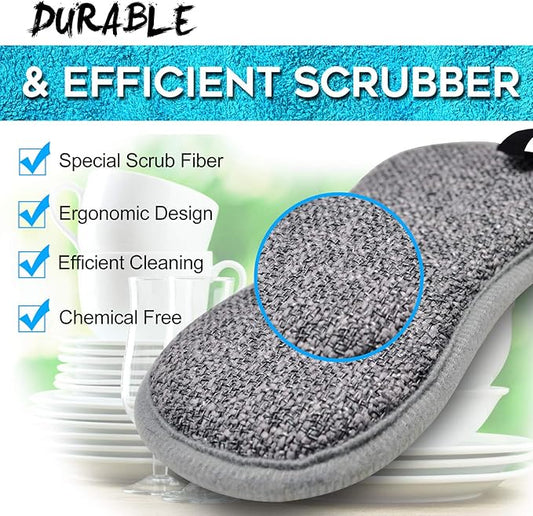 Dual Sided All-Purpose Sponges Kitchen,Dish Sponge for Washing Dishes Cleaning Kitchen,Non Scratch,Rough Scrubbers for Non-Stick Cookware, Soft Microfiber Scrub for Dishes(12 Pack)