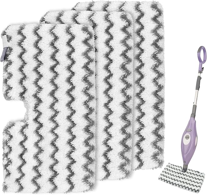 3 Pack Steam Mop Replacement Pads for Shark Steam Mops S3500 Series S3501 S3601 S3550 S3901 SE450 S3801CO S3601D S2901 S2902 Shark Steam Pocket Mop, Reusable Heavy Scrub Steam Mop Pads to Floor Clean