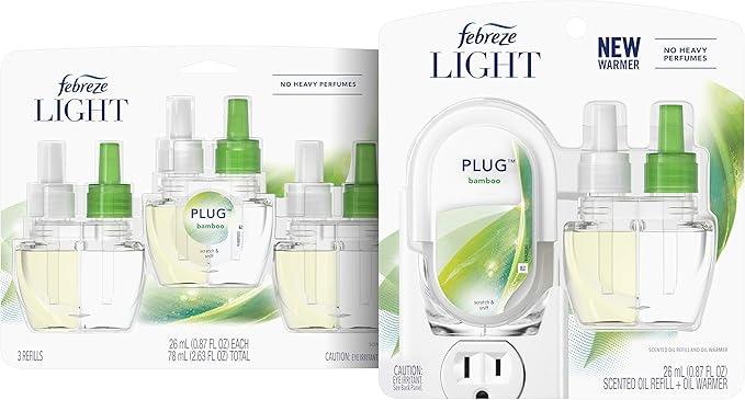 Febreze PLUG, Bamboo, Starter Kit & (4) .87 fl. oz. Refills