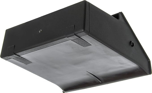 SPARTA Plastic Dust Pan, Upright Pan With 2 Piece Handle For Cleaning, 11 X 12 X 3.5 Inches, Black